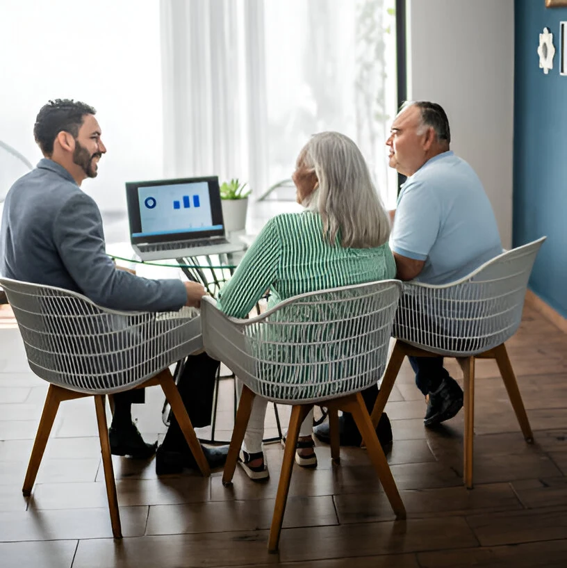 couple discussing property management